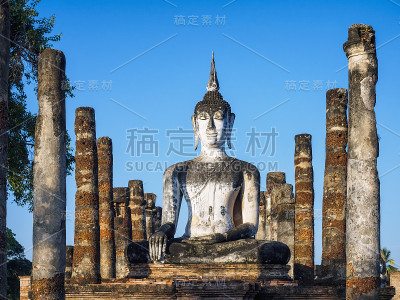 素可泰历史公园世界遗产泰国佛像宝塔