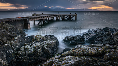 克莱德湾的Portencross码头