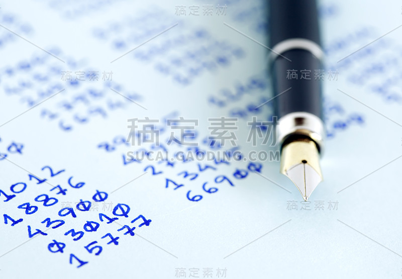 笔和数字