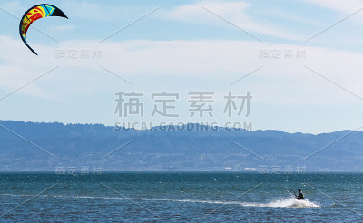 风筝滑板，风筝冲浪股票形象