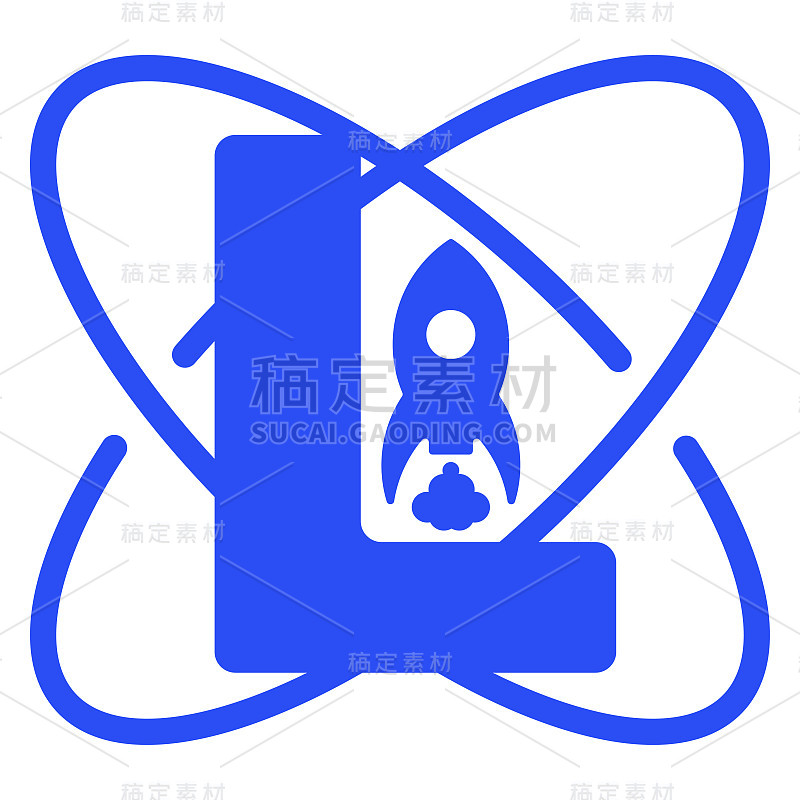 太空部队图标设计l最初的星系火箭矢量孤立