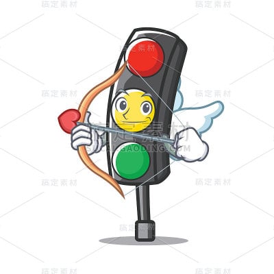 丘比特红绿灯卡通人物