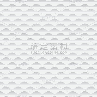 浅灰色几何波无缝图案。海水表面