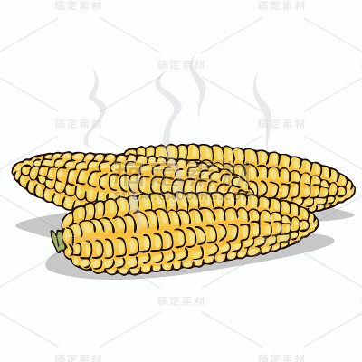 用蒸汽隔离煮熟的玉米穗