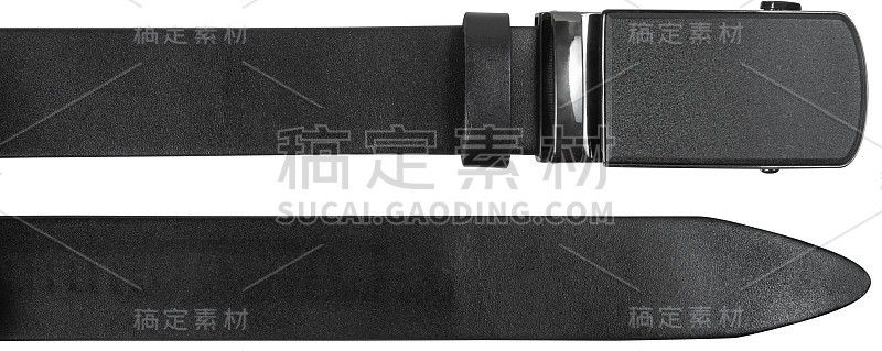 皮带末端有自动扣带