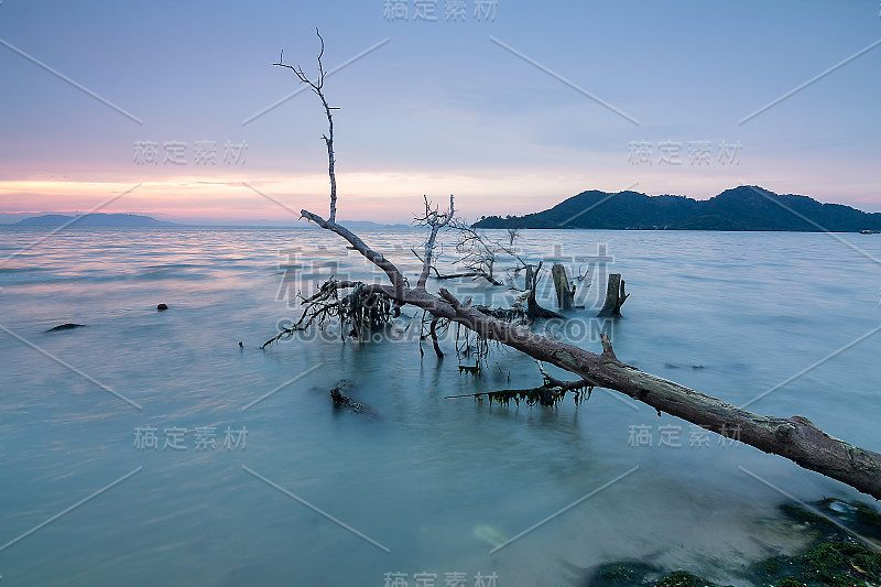 马来西亚槟城乔治城的日落和日出