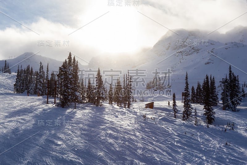 惠斯勒滑雪场，加拿大不列颠哥伦比亚省