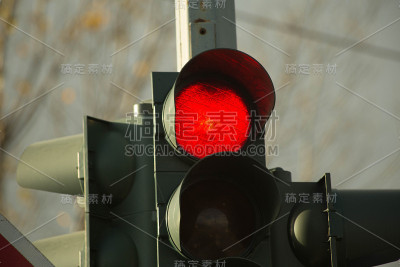 交通灯红绿标志路