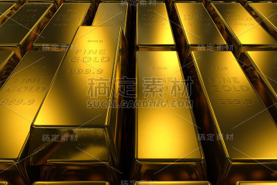 金条块立体概念