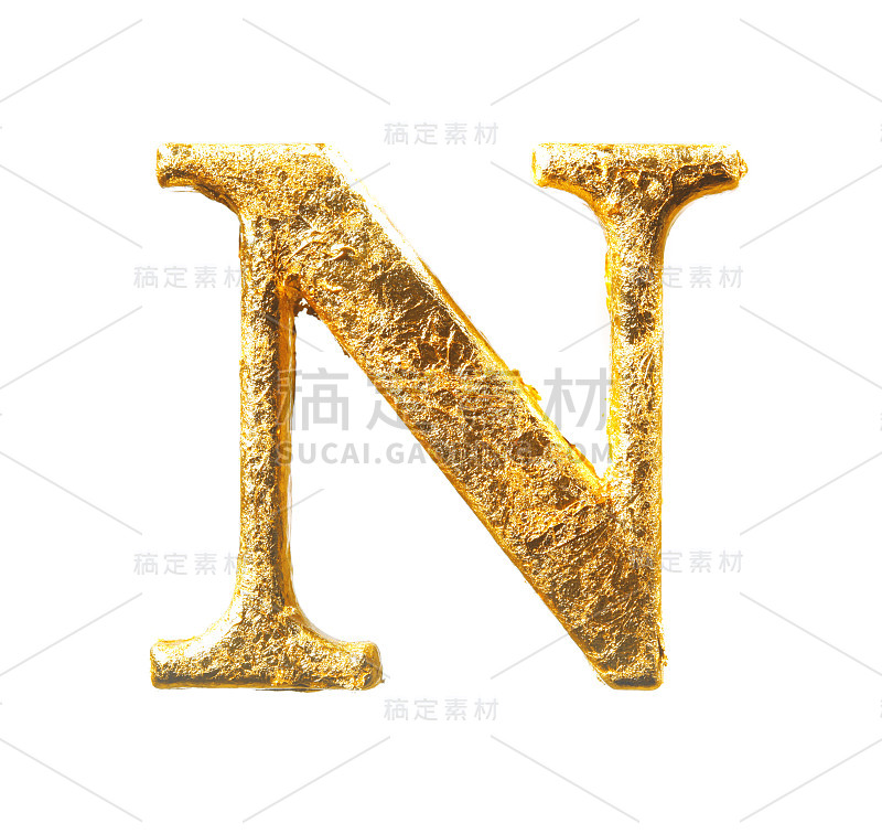 字母和数字在金叶