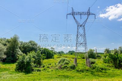 对巨大的电力线路的看法