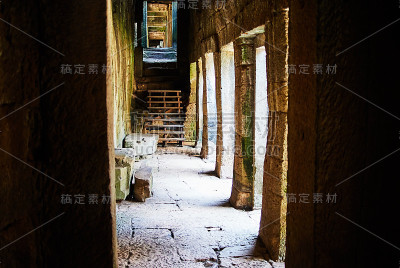 柬埔寨吴哥窟的历史建筑