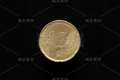 2014年推出的20欧元分硬币，倒装
