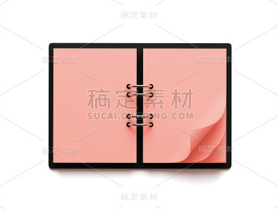 空白红纸记事本