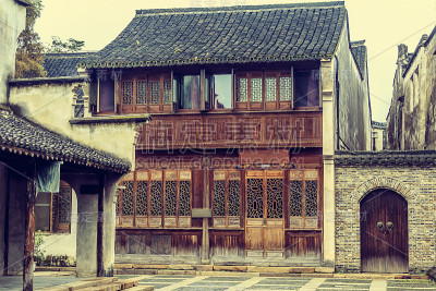乌镇古建筑与滨江民居