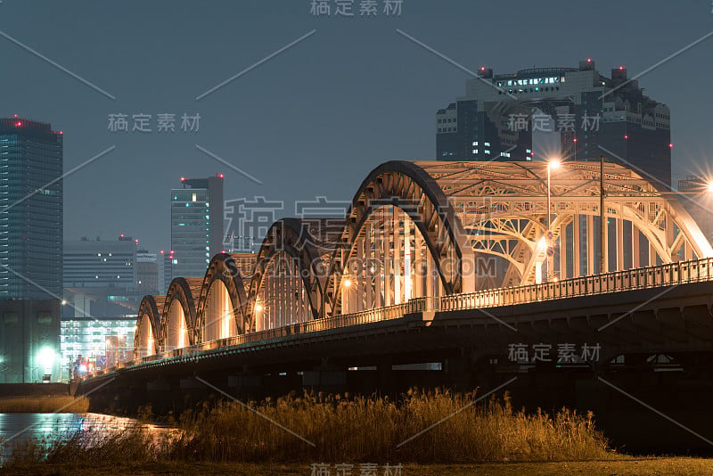 日本大阪梅田夜景