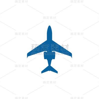 现代飞机旅行货物货运图标