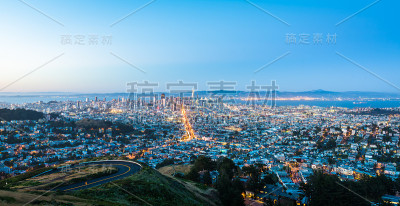 旧金山的夜景