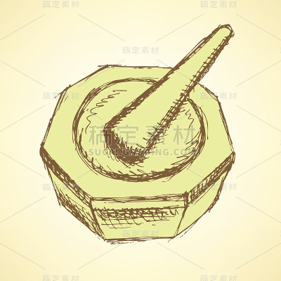 素描化学捣在复古风格