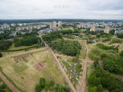 卡尔尼切艾公园重建航拍