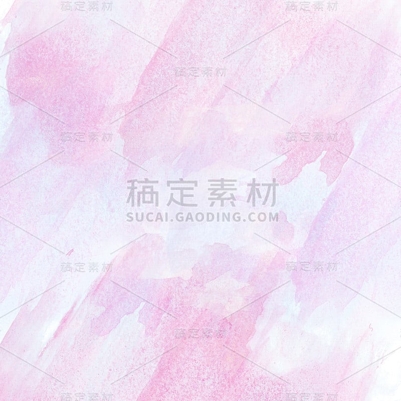 抽象美丽的彩色水彩画背景，彩色笔刷背景