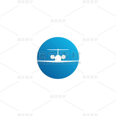 现代飞机旅行货物货运图标
