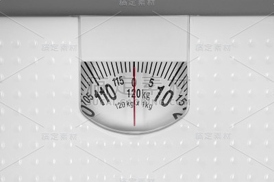 模拟体重秤的特写