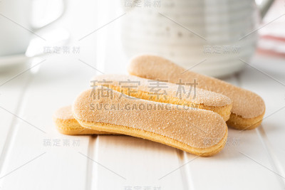 意大利饼干。Sweet饼干。海绵饼干提拉米苏。