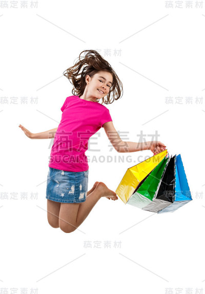 女孩购物