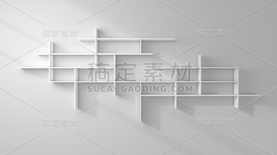 现代空书架