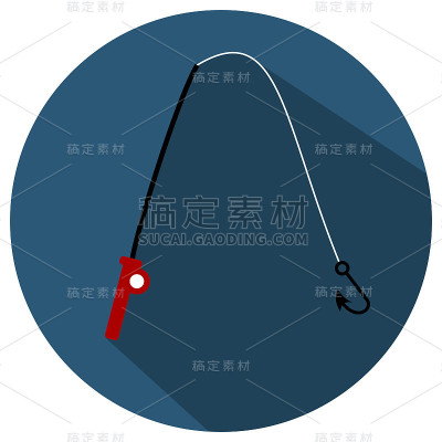 一个带钓竿的图标