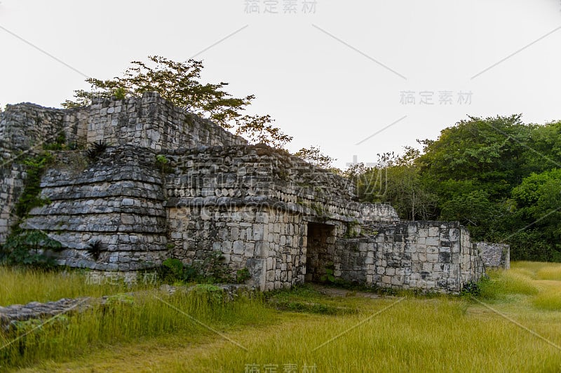 墨西哥尤卡坦半岛的提莫松，尤卡坦半岛的玛雅考古遗址Ek' Balam。从前古典时期到后古典时期，这里