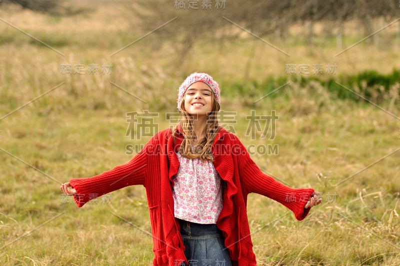 girl in the field