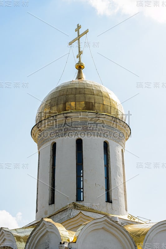 三一大教堂，三一Sergius Lavra在Sergiyev Posad，莫斯科区，俄罗斯。