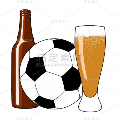 足球和啤酒