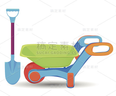 手推车和铲
