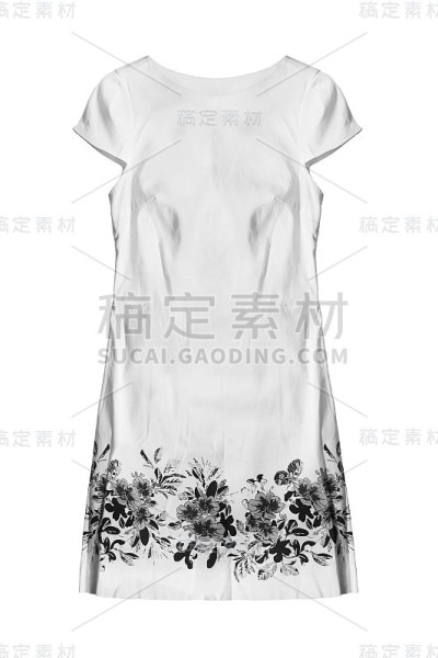 白色礼服孤立