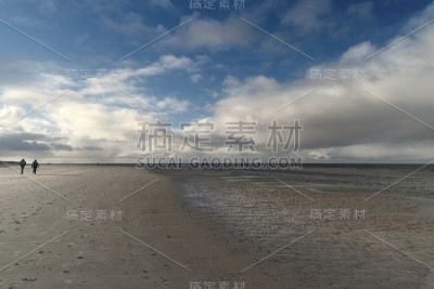 在德国的北弗里斯兰岛