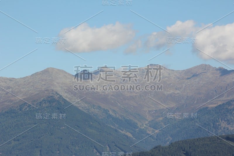 阿尔卑斯风景，Schlick, Stubaital, Tyrol，奥地利