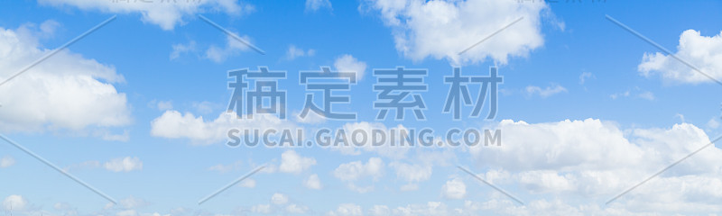 白天蓝天白云，自然写真