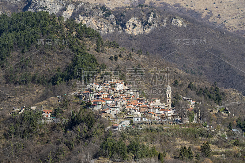 安达尼亚古村落，利古里亚地区，意大利