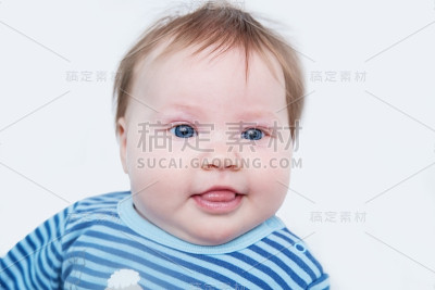 滑稽宝宝的肖像。