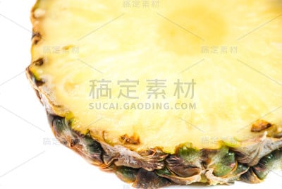 菠萝在白