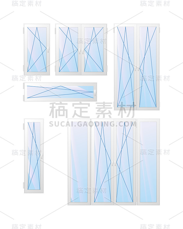 窗户和门的开启类型。