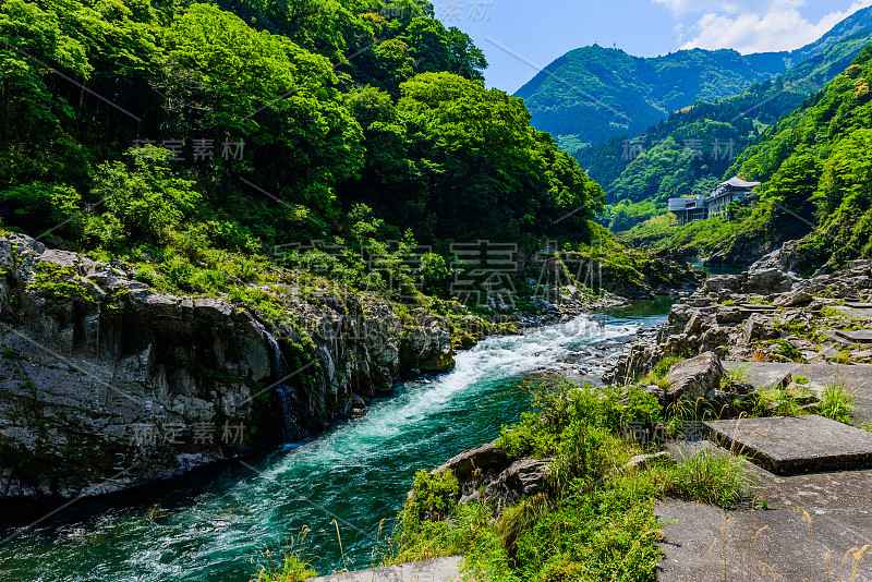 山溪和景观日本亚洲