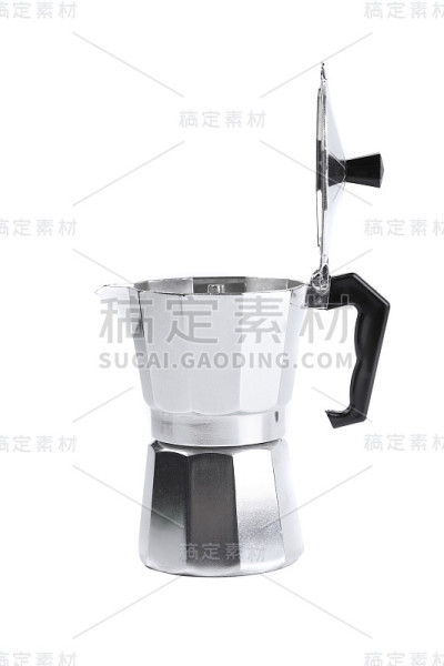 打开盖子的过滤咖啡