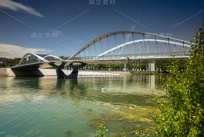 舒曼大桥Saône /里昂/法国
