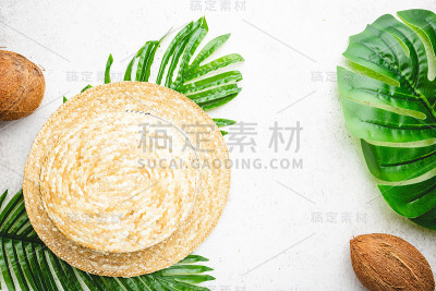 沙滩草帽