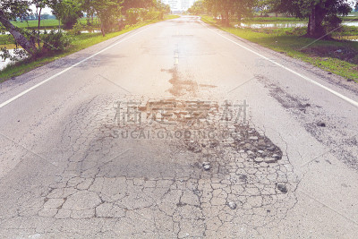 农村的道路。