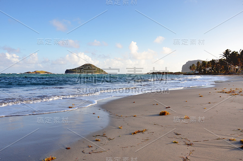 加勒比海岛上的海滩